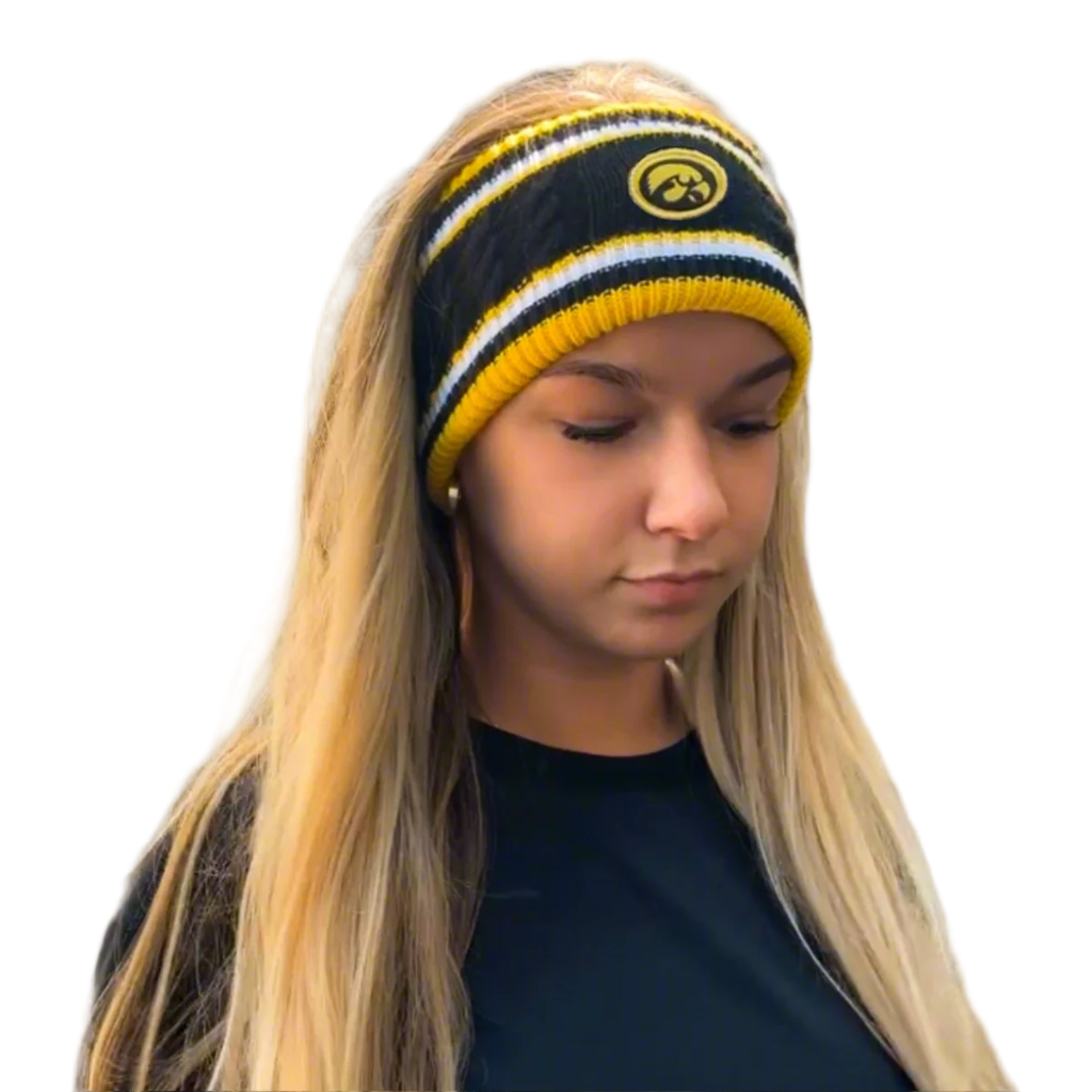 Iowa Hawkeyes Wide Knit Headband