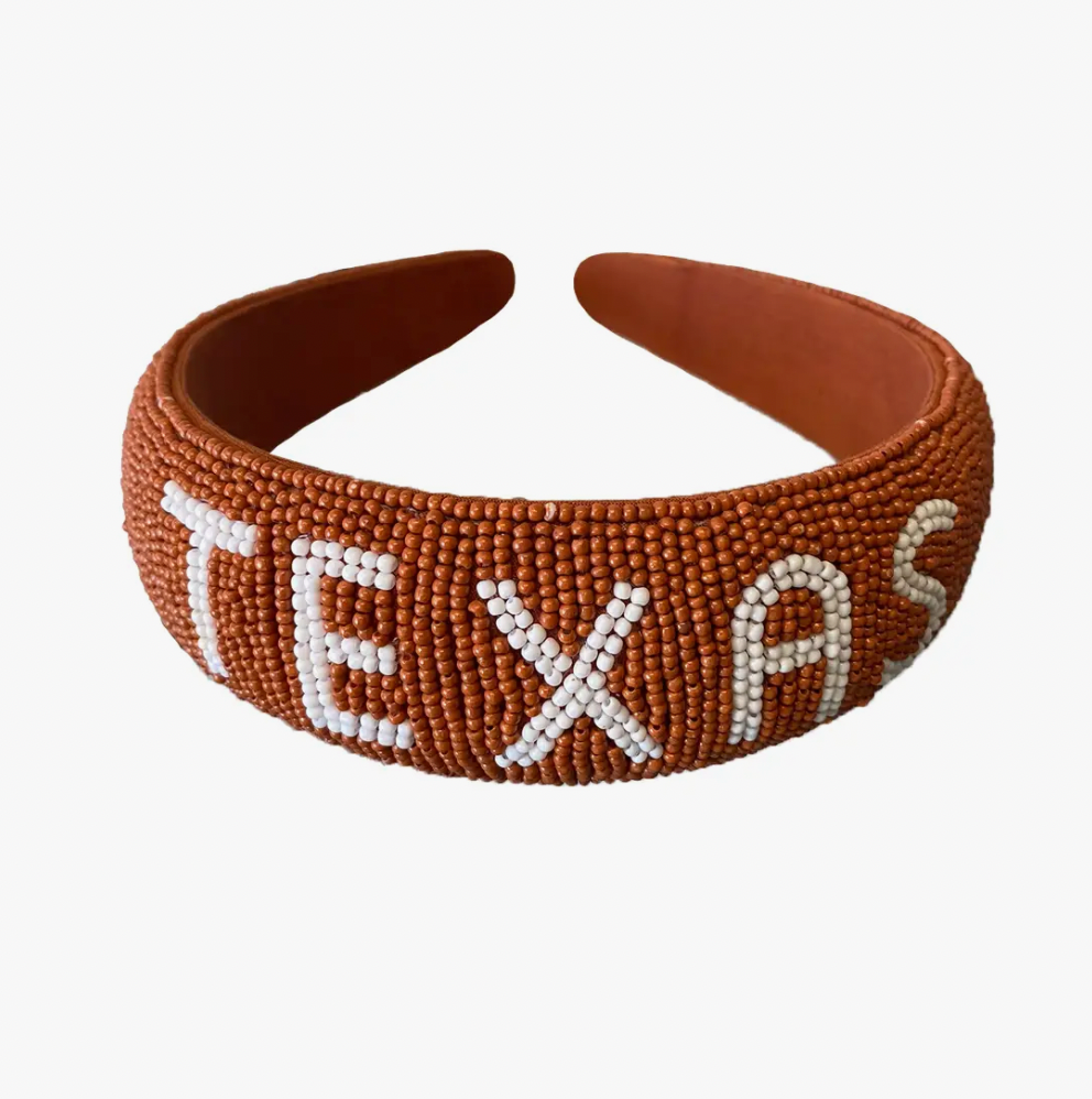 Texas Hand Beaded Headband
