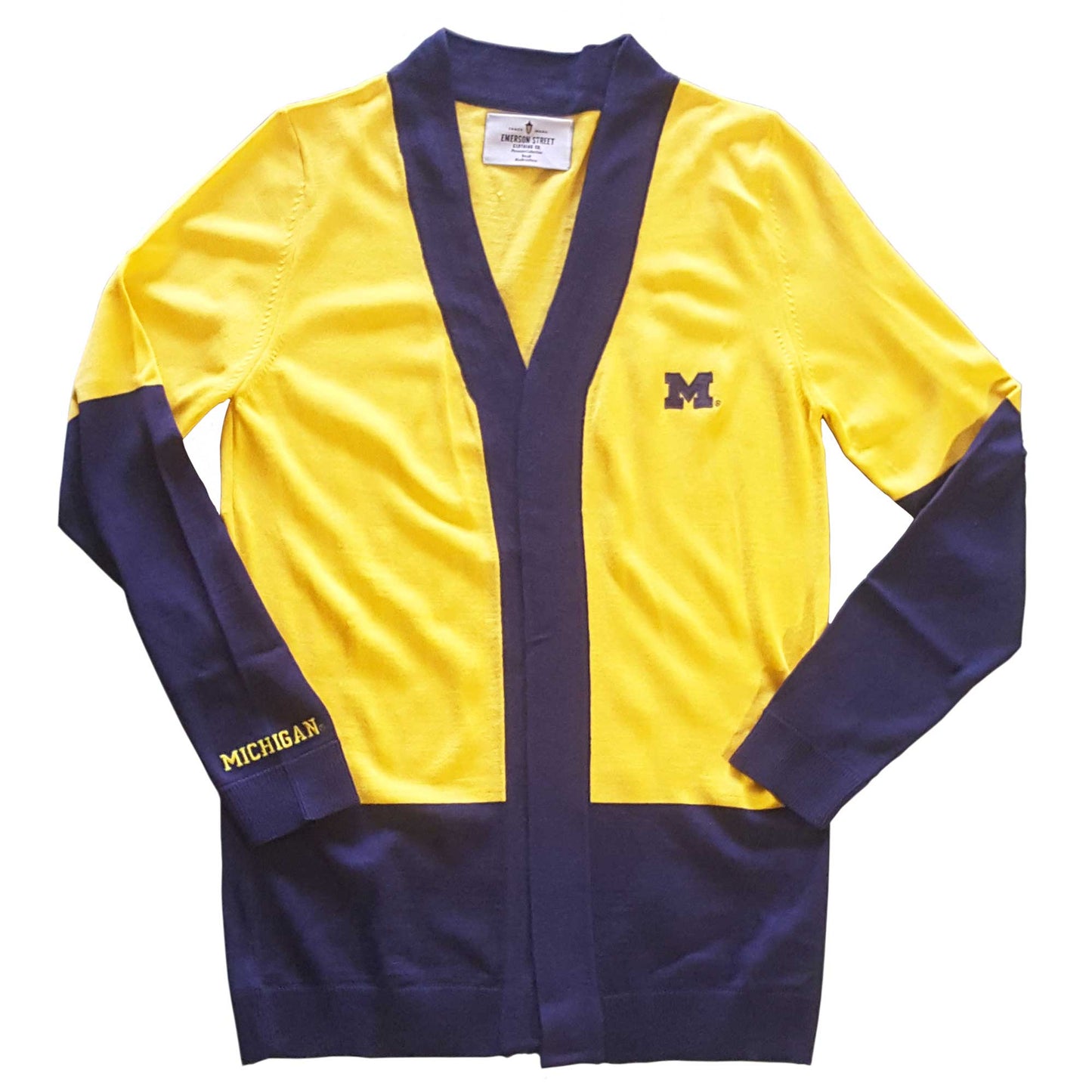 Michigan Color Block Cardigan