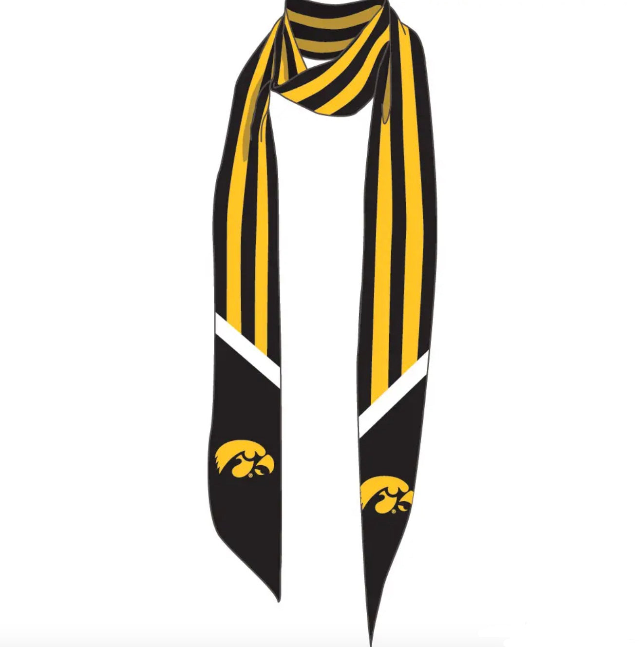 Iowa Hawkeyes Rena Stripe Scarf