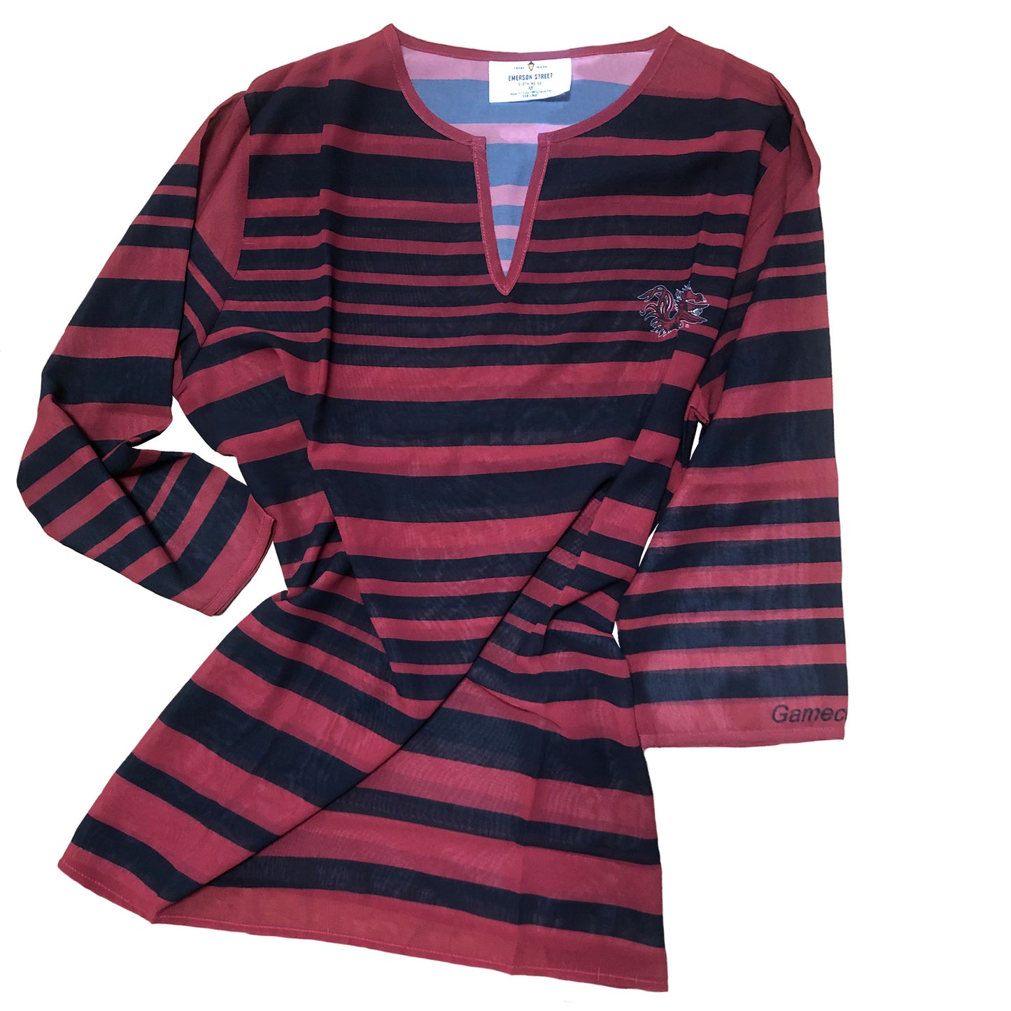 South Carolina Gamecocks Sheer Stripe Tunic