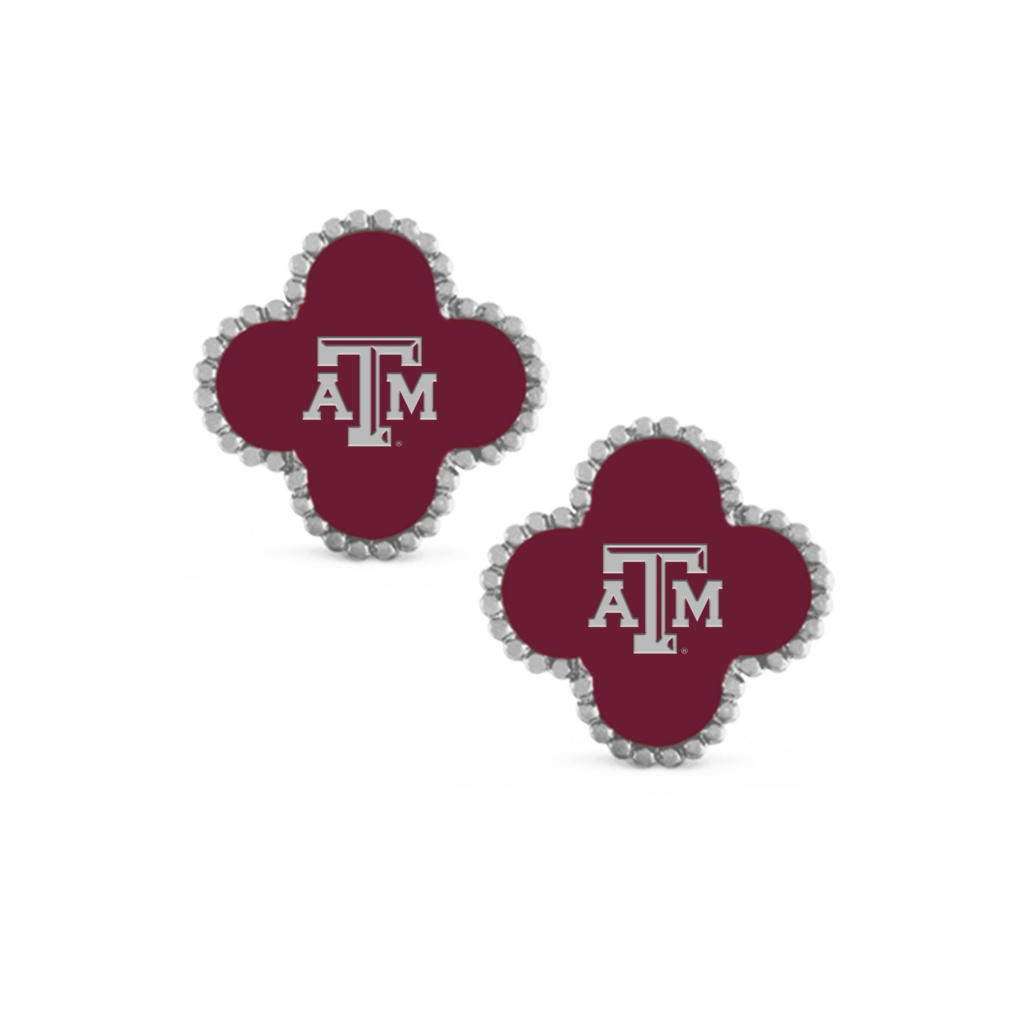 Texas A&M Aggies Adele Quatrefoil Stud Earrings