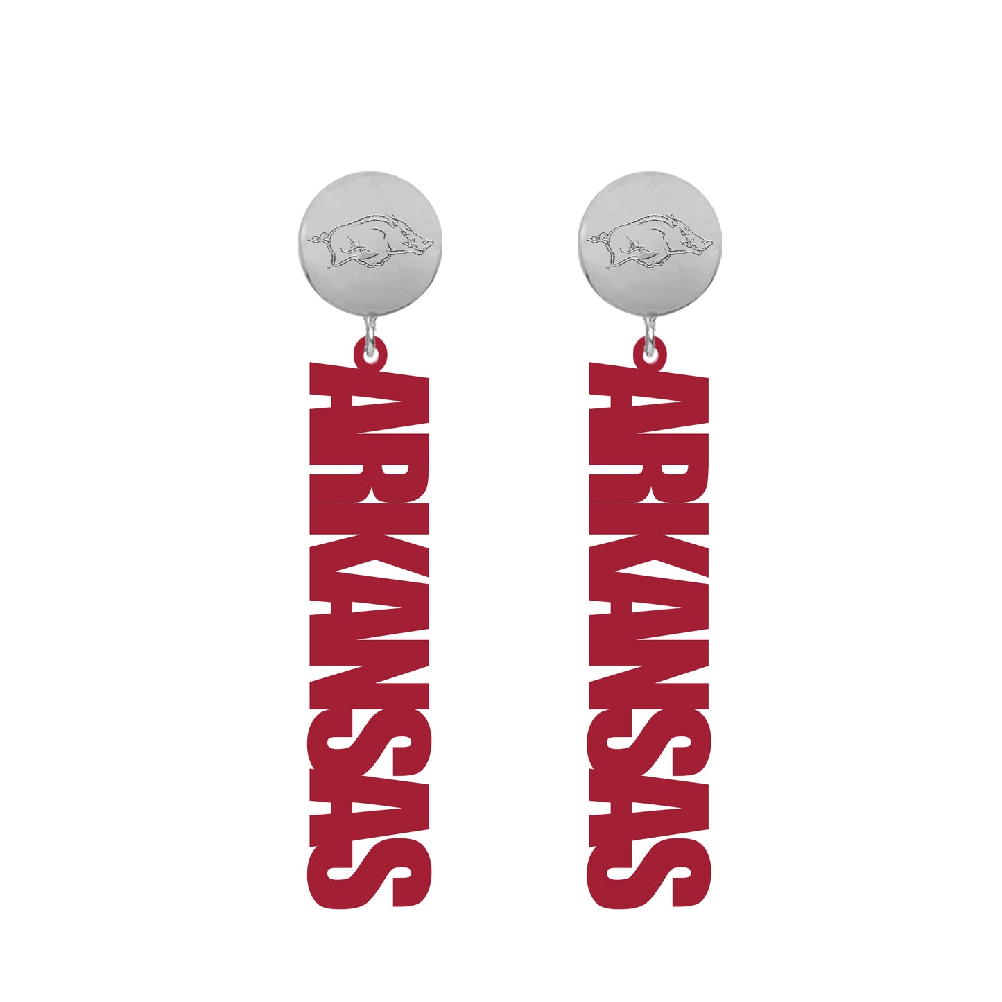 Arkansas Razorbacks Wilson Earrings