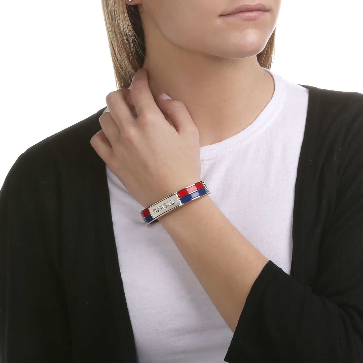 Kansas Jayhawks 2 Tone Bangle