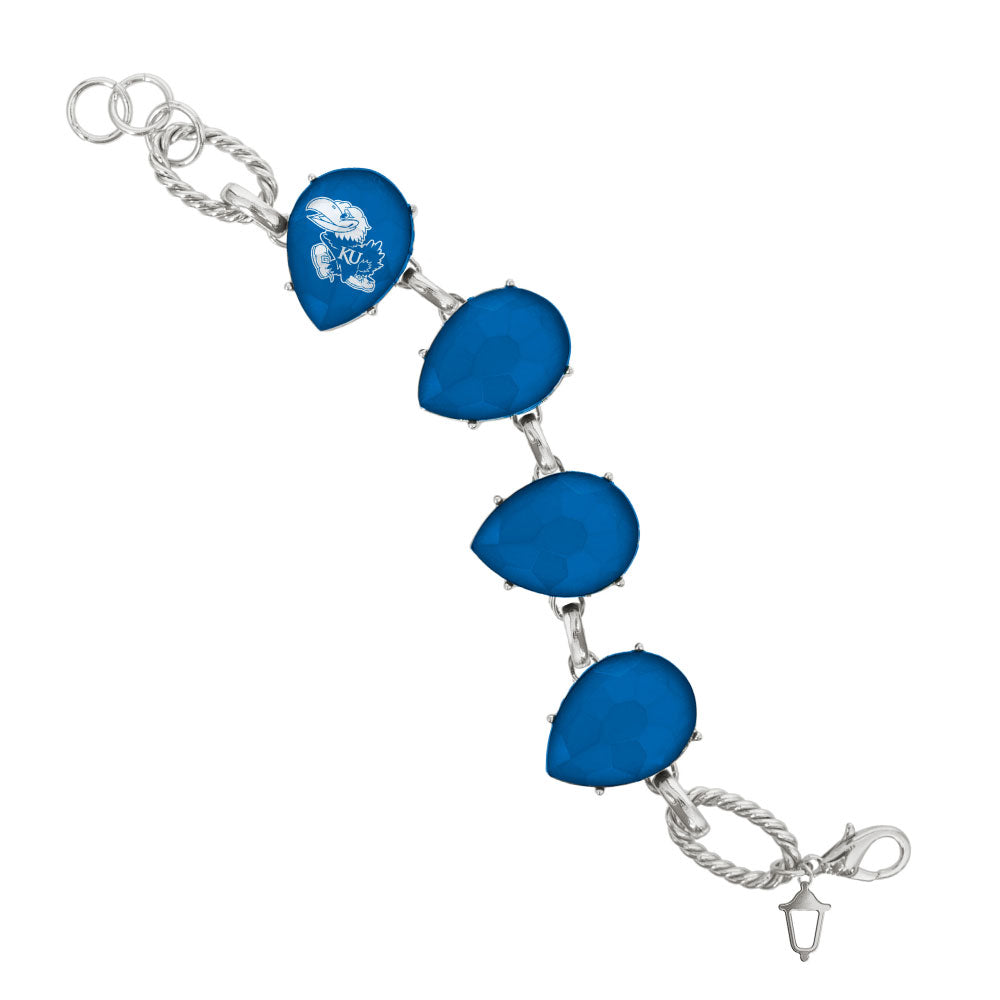 Kansas Jayhawks Teardrop Bracelet