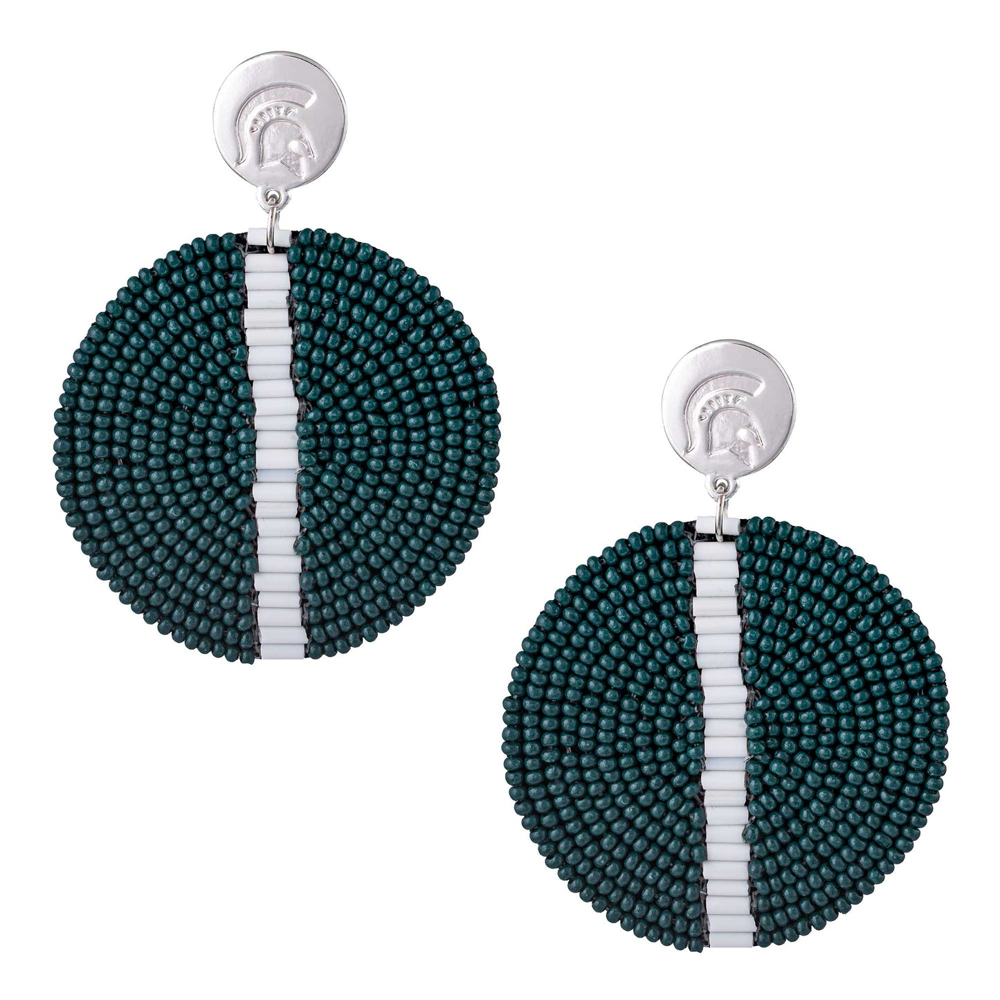 Michigan State Spartans Greta Hand Beaded Earrings