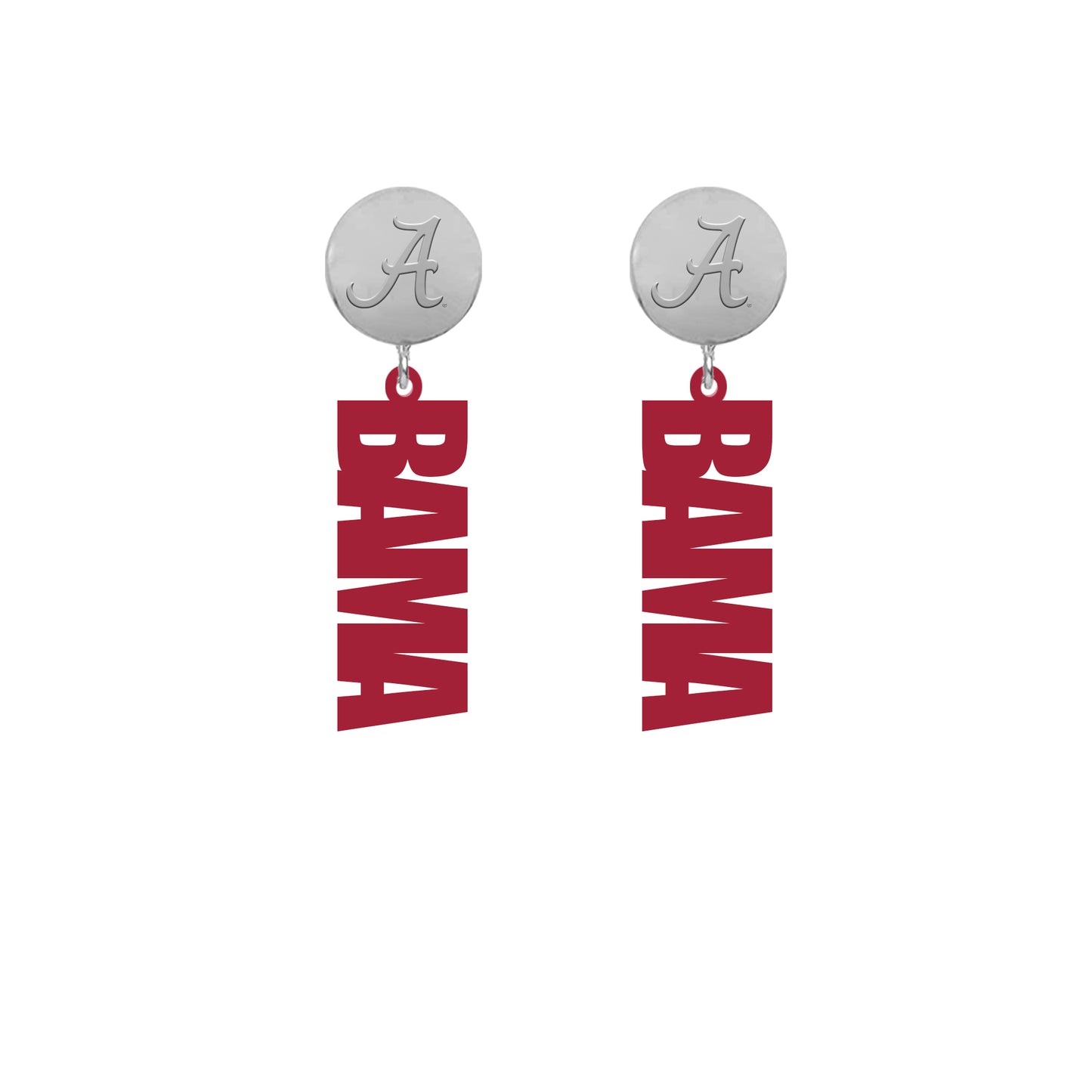 Alabama Crimson Tide Wilson Laser Cut Earrings