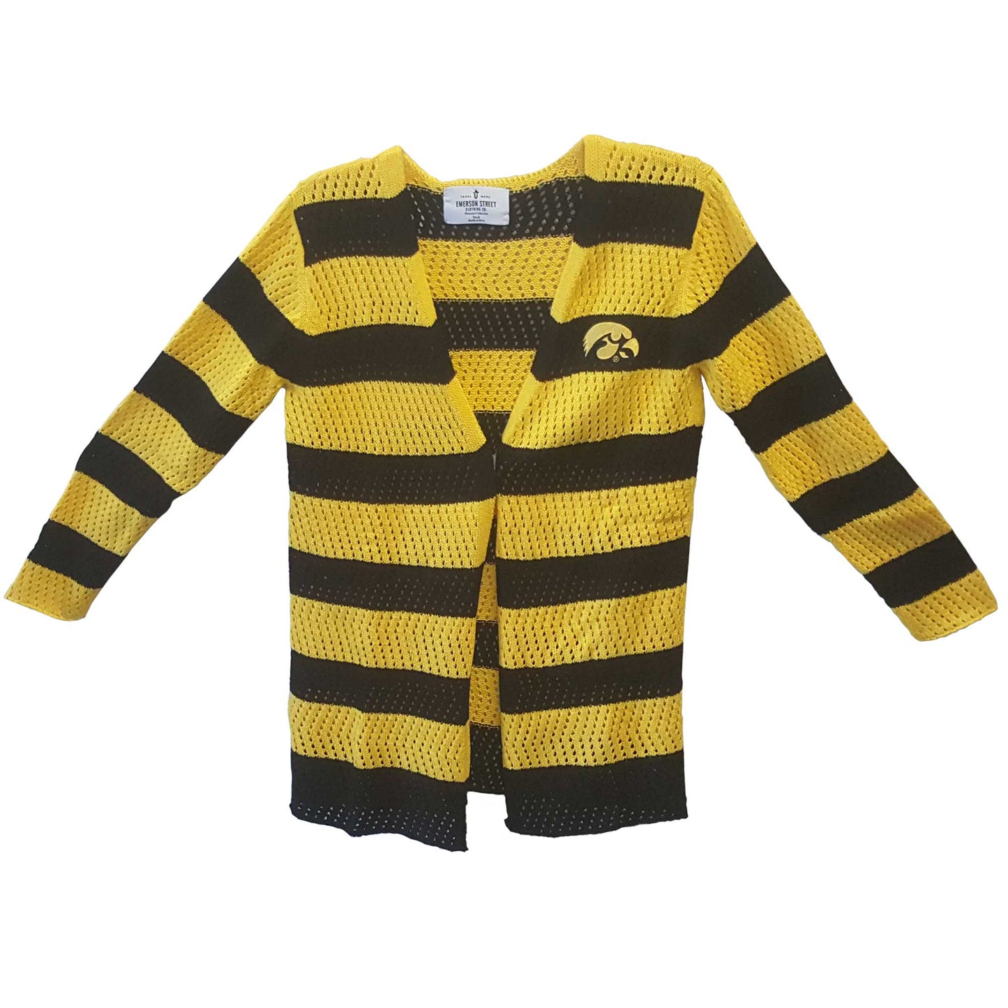 Iowa Hawkeyes Open Knit Cardigan