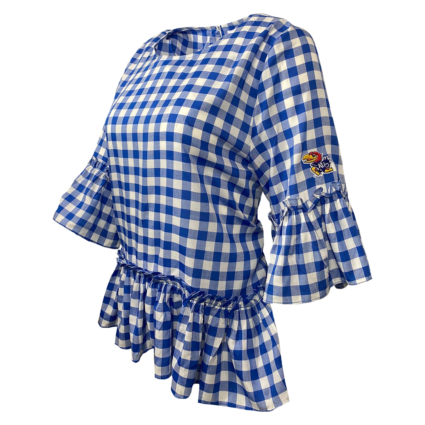 Kansas Jayhawks Finley Ruffle Top