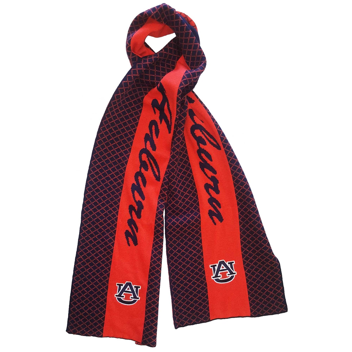 Auburn Tigers 2 Tone Knit Scarf