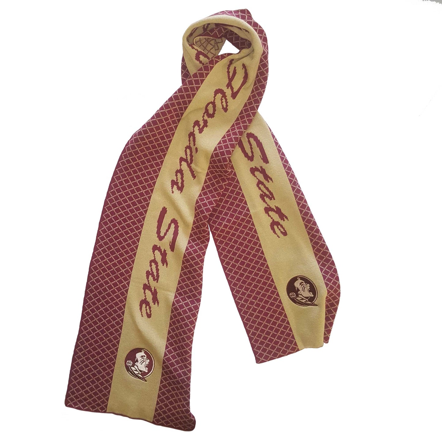 Florida State Seminoles 2 Tone Knit Scarf