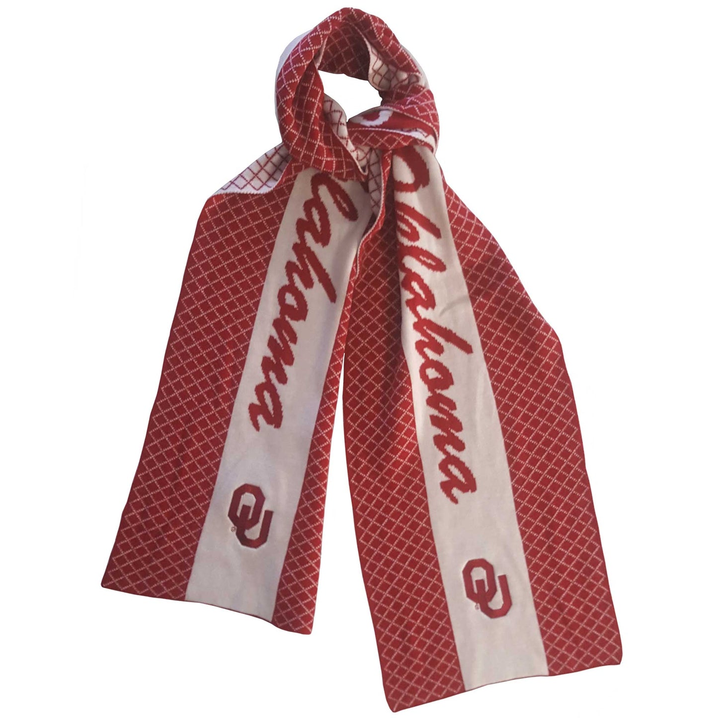 Oklahoma Sooners 2 Tone Knit Scarf