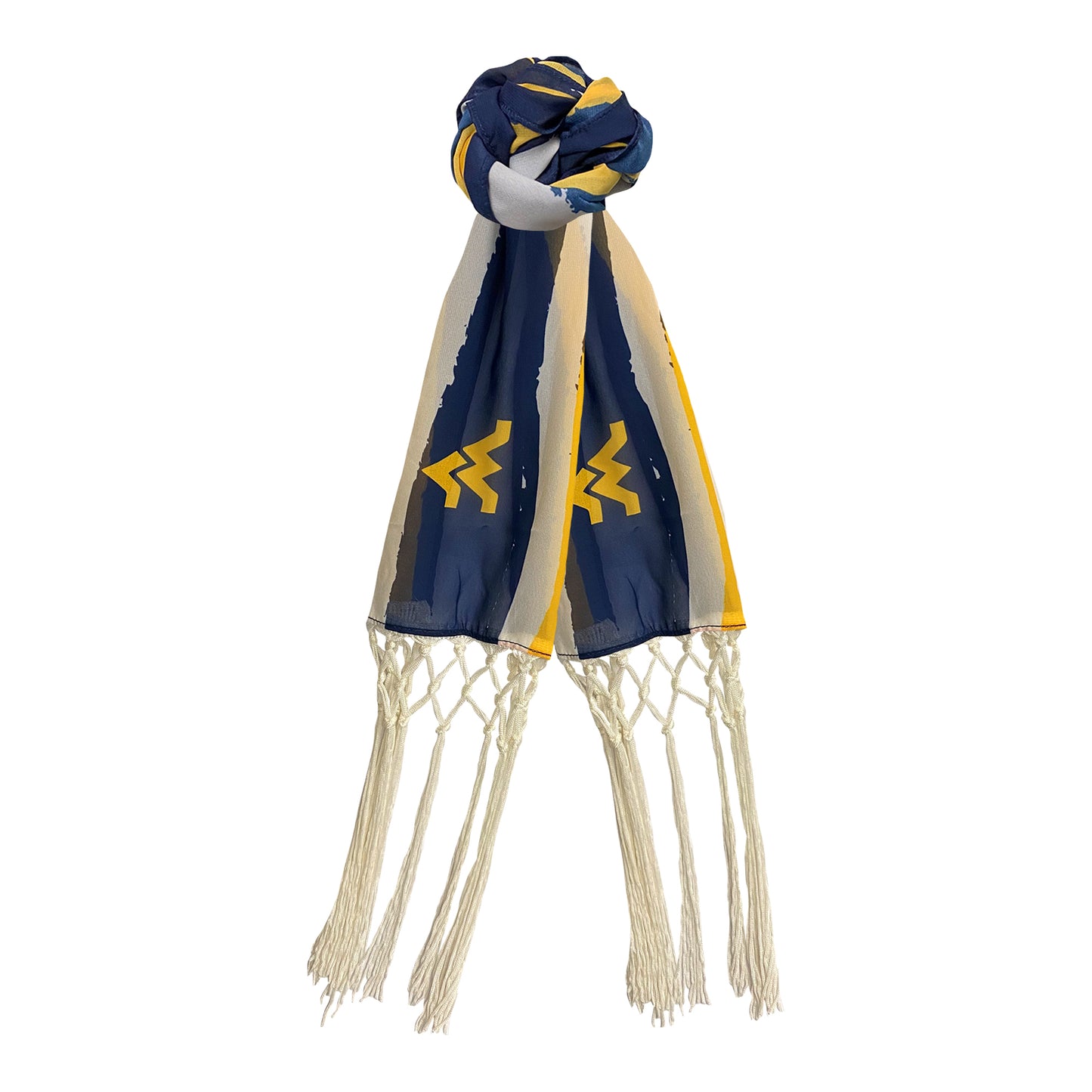 West Virginia Mountaineers Dina Fringe Scarf