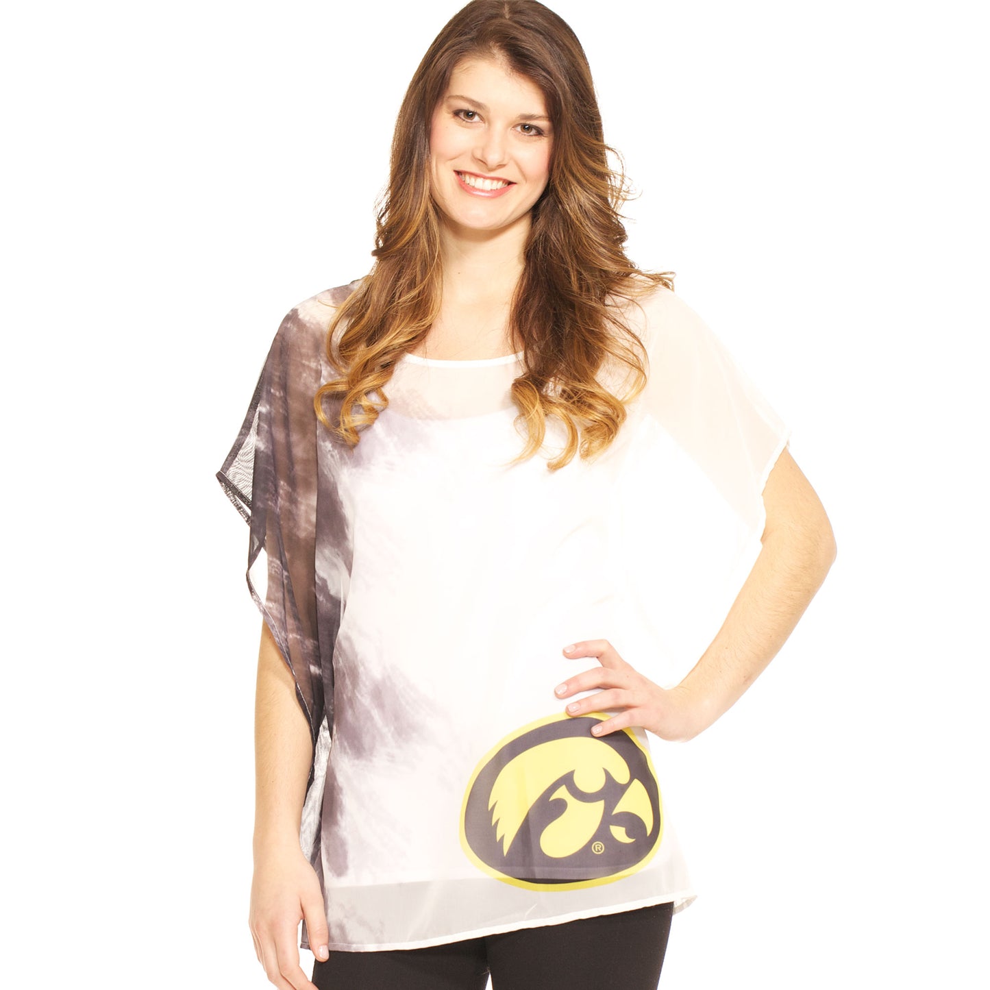 Iowa Hawkeyes Sheer Tunic