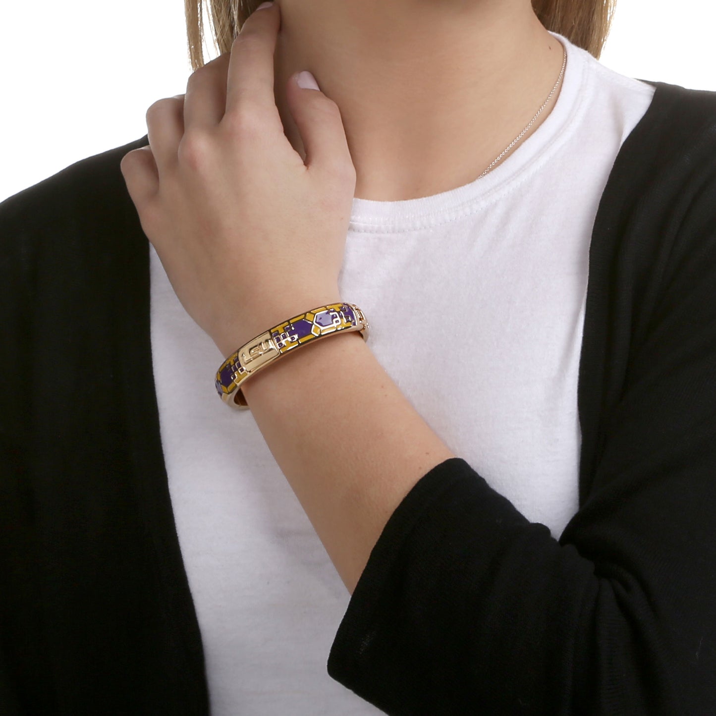 LSU Tigers Mosaic Bangle