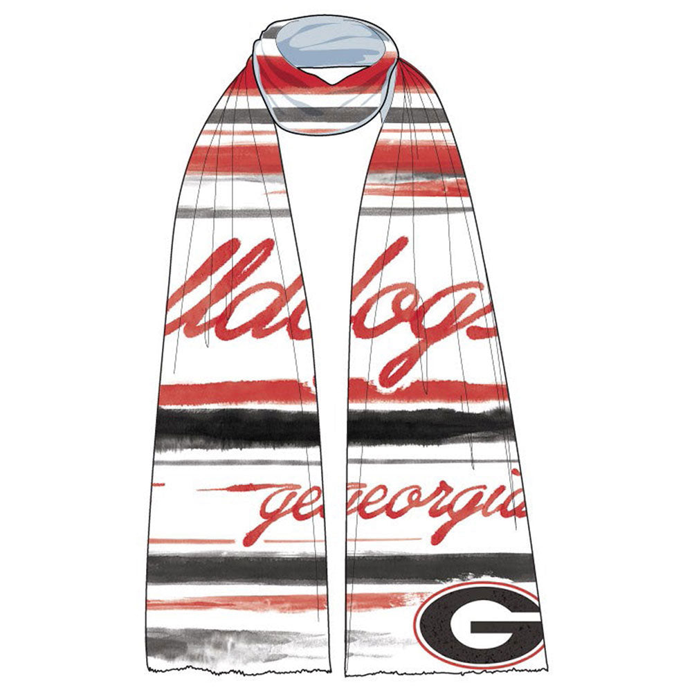 Georgia Bulldogs Wave Scarf