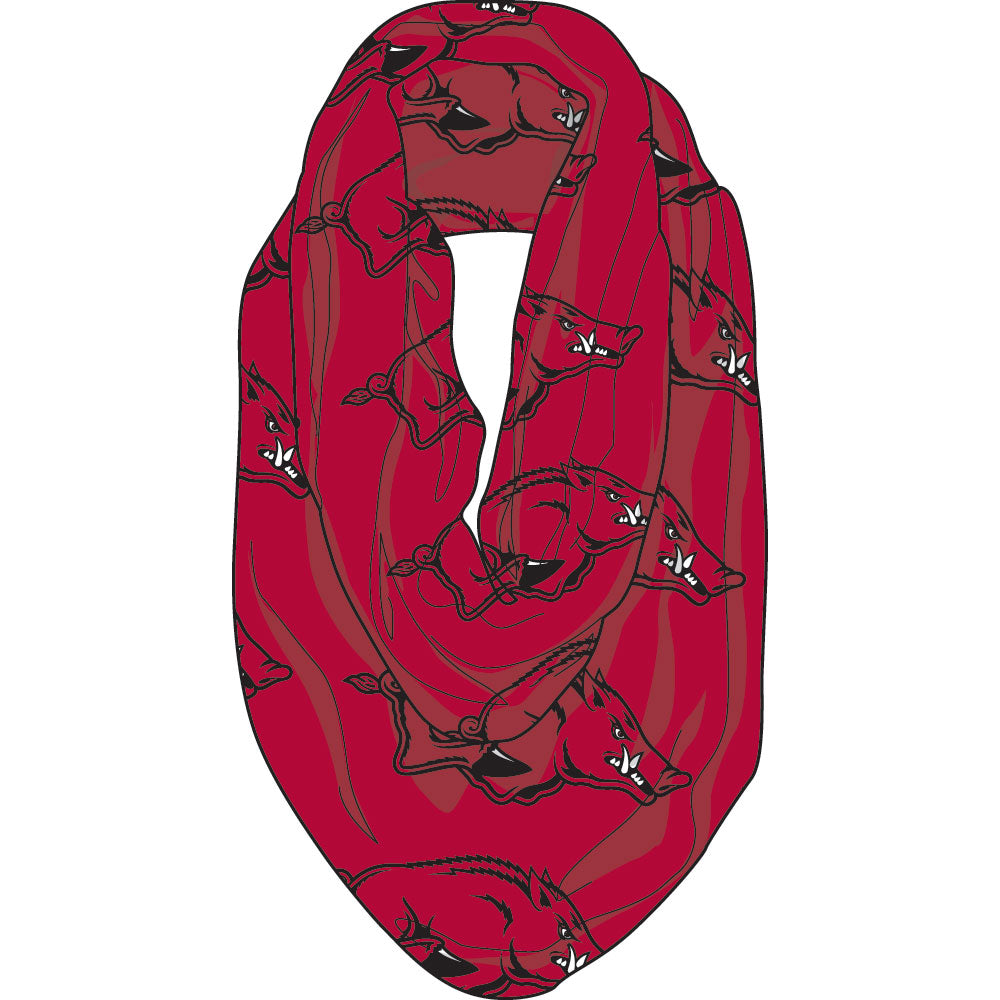 Arkansas Razorbacks Logo Infinity Scarf