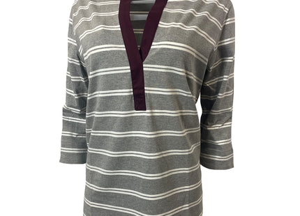 Pewter, Maroon & White Seychelles Tunic