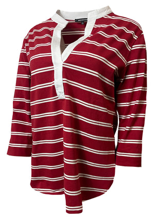 Crimson & White Seychelles Tunic