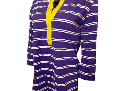 Purple White & Yellow Seychelles Tunic