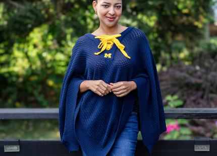 Michigan Wolverines Kendall Knit Poncho