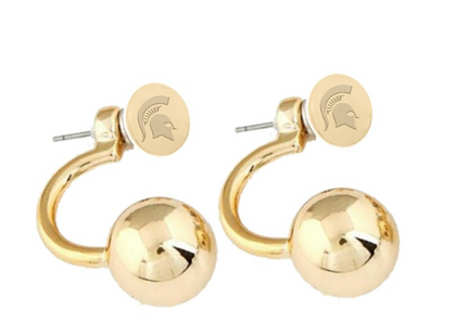 Michigan State Spartans University Sasha Earrings
