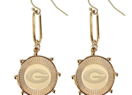 Georgia Bulldogs Pixel Earrings