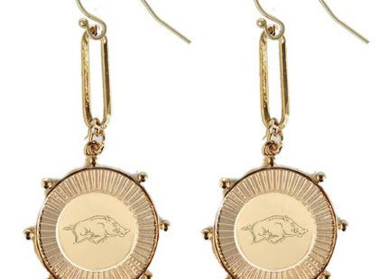 Arkansas Razorbacks Pixel Earrings