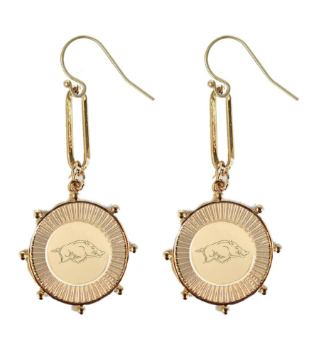 Arkansas Razorbacks Pixel Earrings