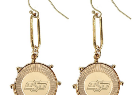 Oklahoma State Cowboys Pixel Earrings