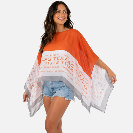 Texas Longhorns Peyton Scarf Poncho