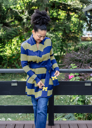 Michigan Wolverines Stadium Cardigan