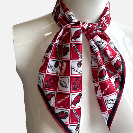 Arkansas Razorbacks Prins Hair Square Scarf