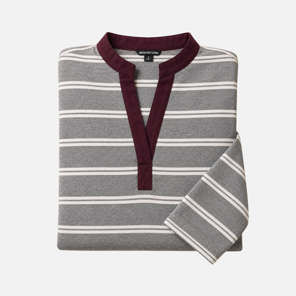 Pewter, Maroon & White Seychelles Tunic