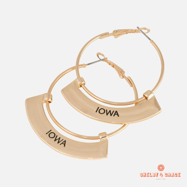 Iowa Hawkeyes Weller Earrings