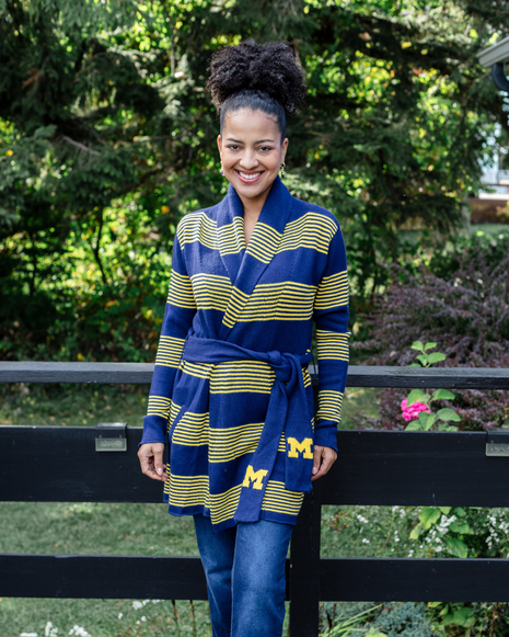 Michigan Wolverines Stadium Cardigan