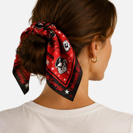 Georgia Bulldogs Moona Hair Square/Scarf