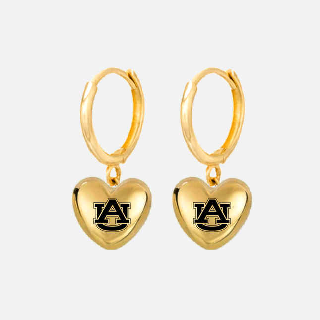 Auburn Tigers Hibiscus Earrings