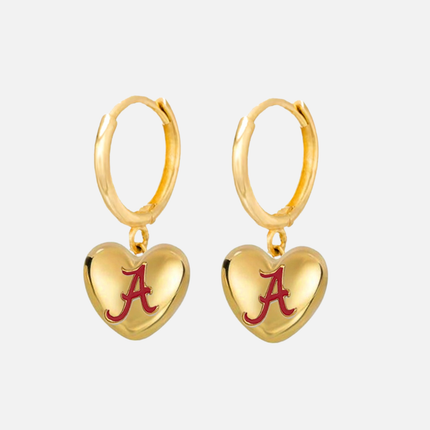 Alabama Crimson Tide Hibiscus Earrings