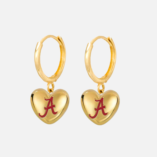 Alabama Crimson Tide Hibiscus Earrings
