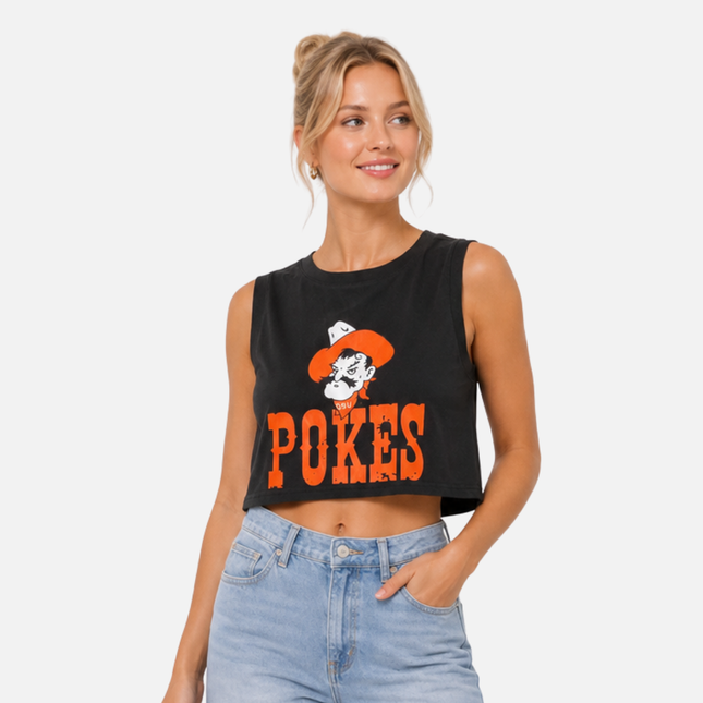 Oklahoma State Cowboys Zora Cropped Tank