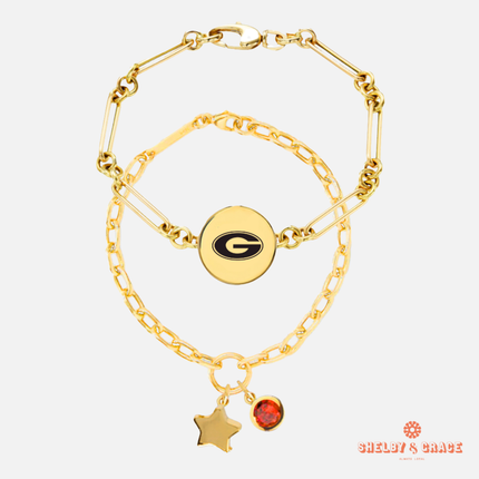 Georgia Bulldogs Olja Bracelet Set