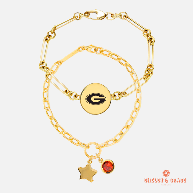 Georgia Bulldogs Olja Bracelet Set