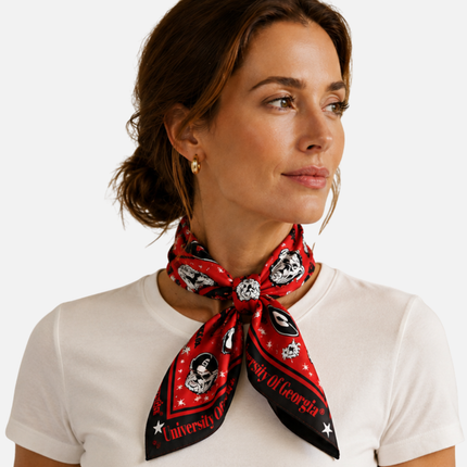 Georgia Bulldogs Moona Hair Square/Scarf