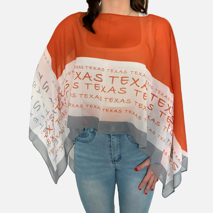 Texas Longhorns Peyton Scarf Poncho