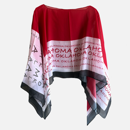 Oklahoma Sooners Peyton Scarf Poncho