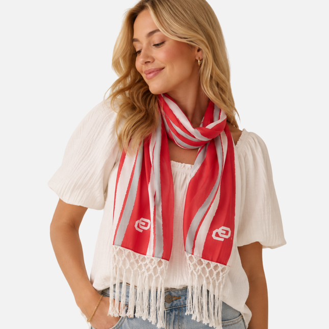 Oklahoma Sooners Dina Fringe Scarf