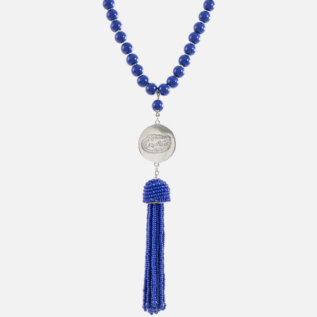 Florida Gators Hand Beaded Lala Necklace