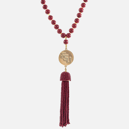 Florida State Seminoles Hand Beaded Lala Necklace