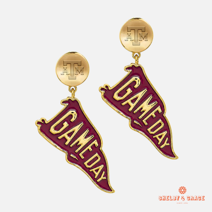 Texas A&M Aggies Flags Earrings